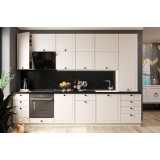 Кухня 5 Перфетта 3100 Кварц грей МДФ прямая